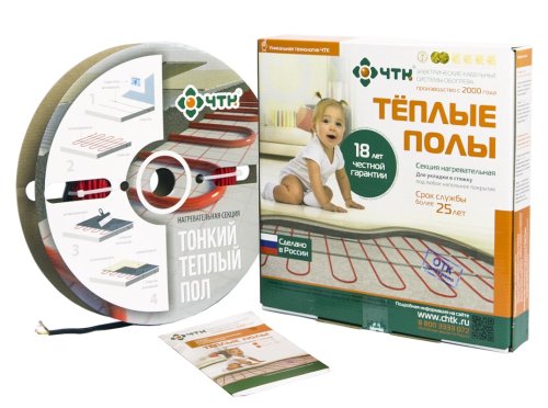 Теплый пол в стяжку двухжильный ЧТК СНТ-18-1899 105,5м (9,5-15,8м2) 1899Вт картинка